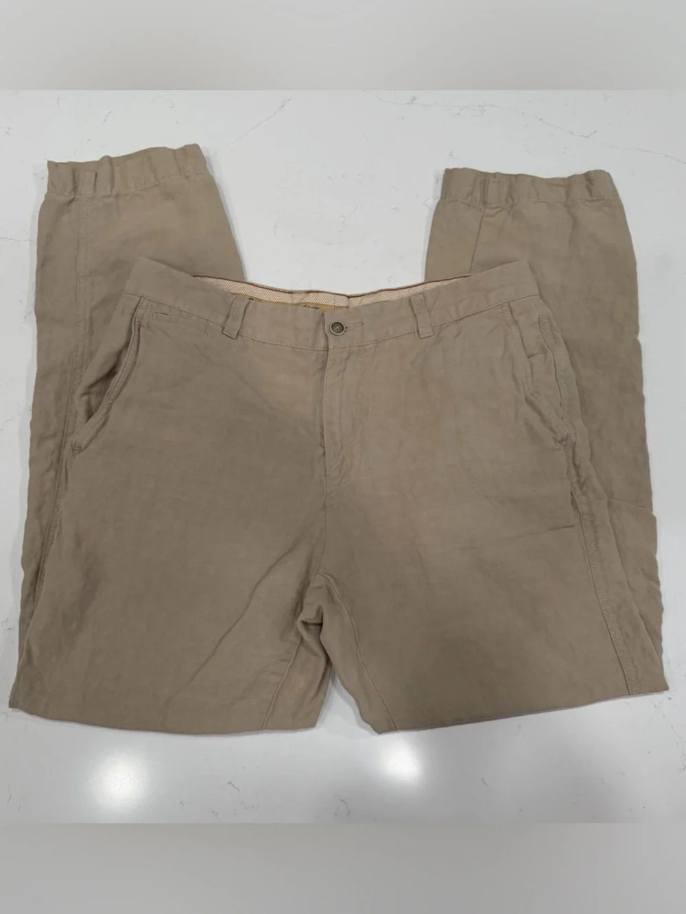 Tommy Bahama Men’s Khaki Linen/Silk Pants 32x28